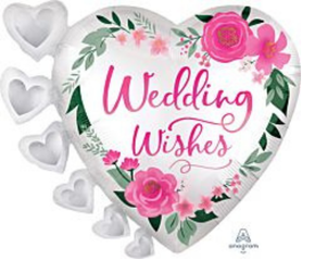 Jumbo Engagement and Wedding wishes Day Balloon Bouquet