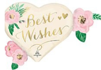 Jumbo Engagement and Wedding wishes Day Balloon Bouquet