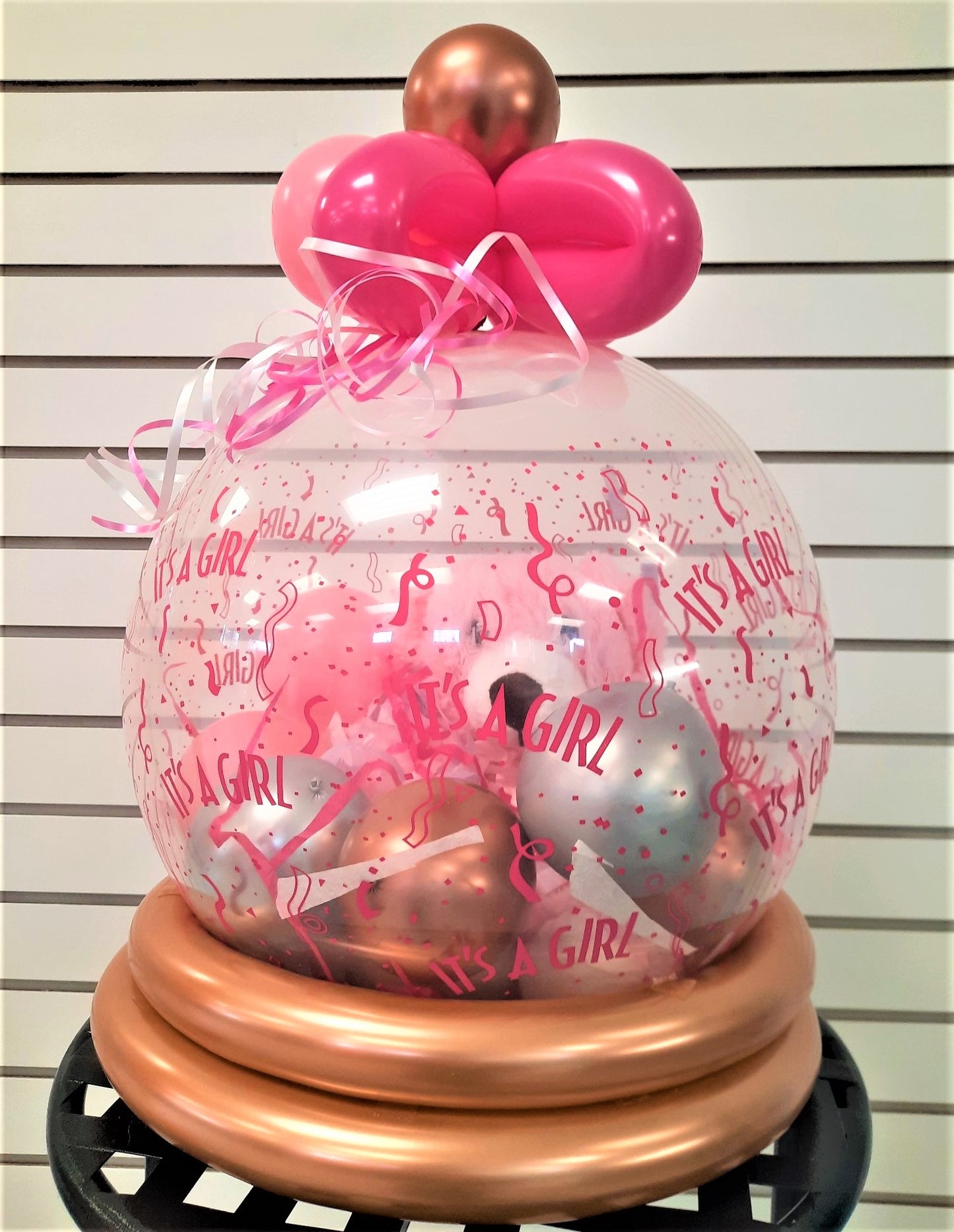 Baby Pink Bear Bubble Balloon