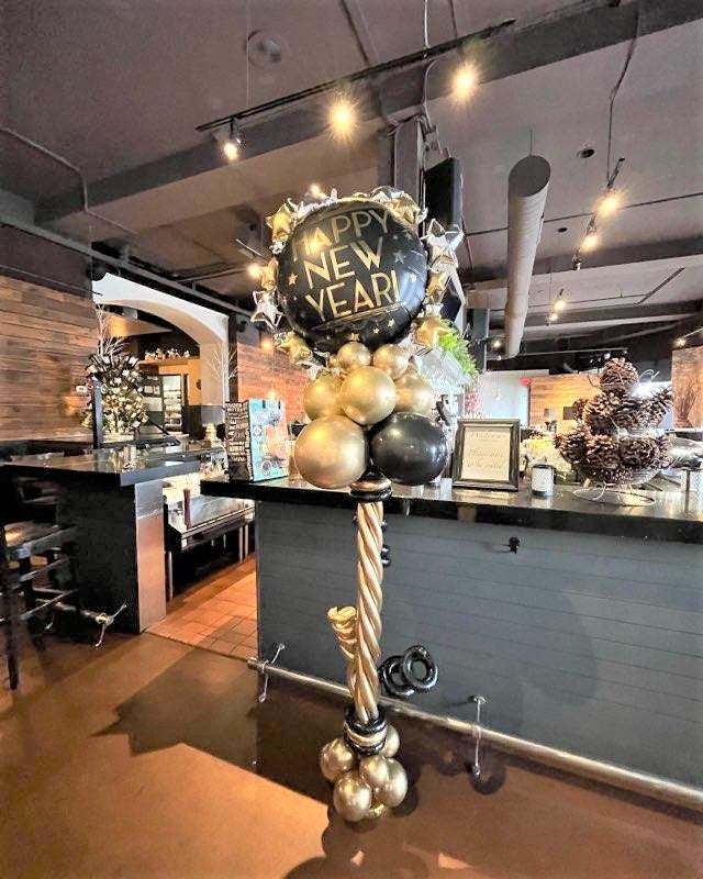 New Year Balloons Columns (Each)