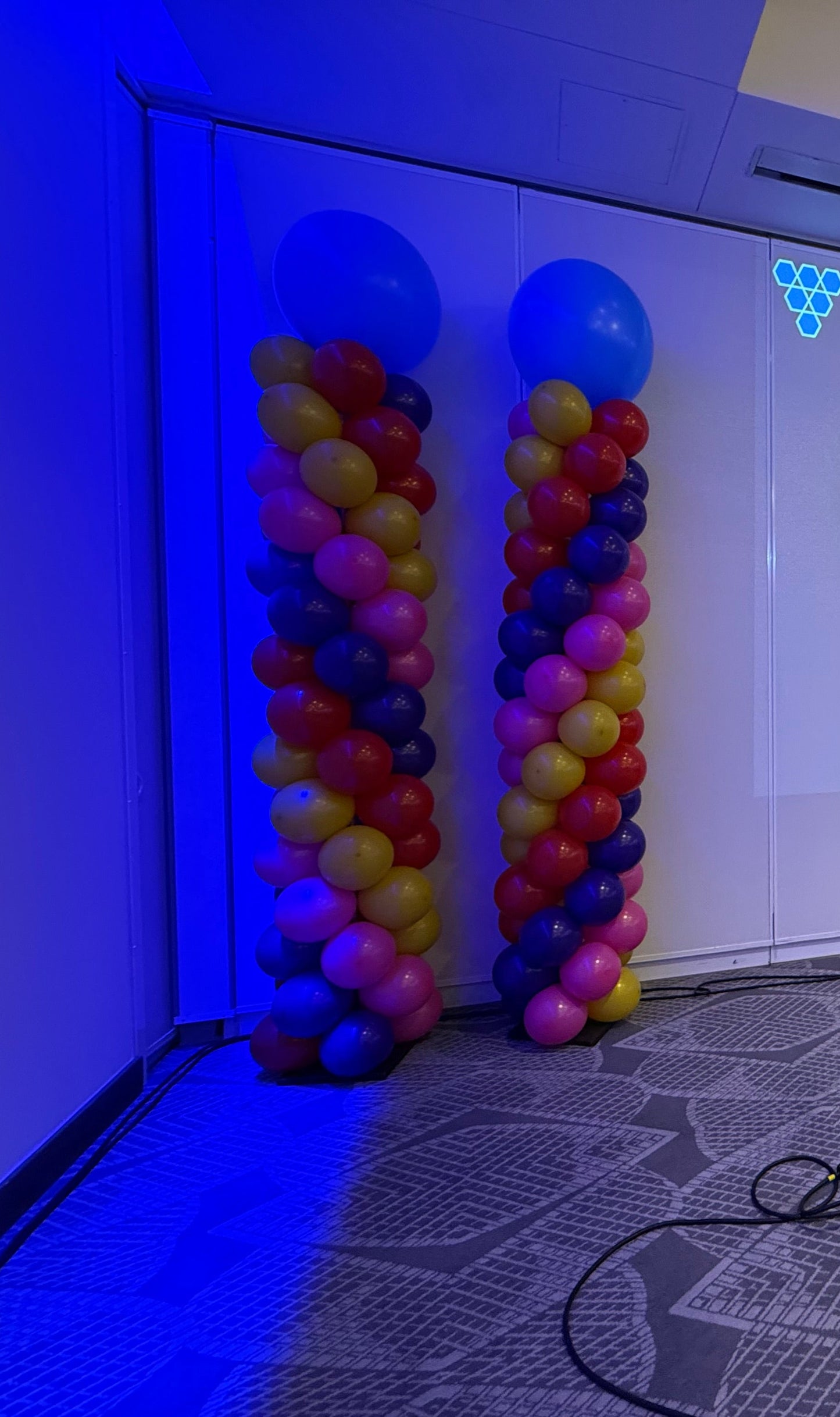 11 ft column w/ large top balloon