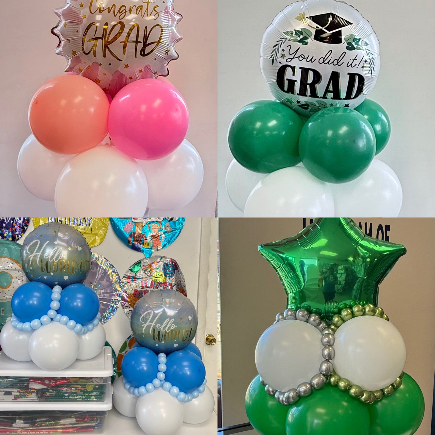 Star o round Balloon Centerpiece