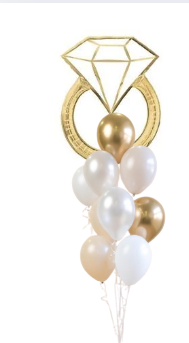 Jumbo Engagement and Wedding wishes Day Balloon Bouquet