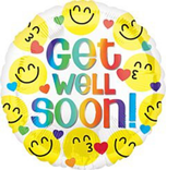Get Well Mylar Balloon Bouquet