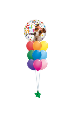 Get Well  Mylar Balloon Bouquet