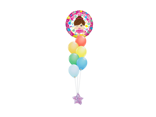Girl Mylar Balloon Bouquet