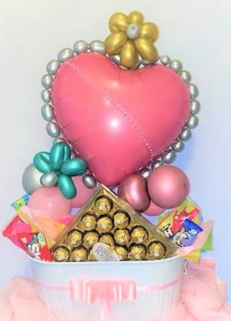 Heart Sweet Box - Add Teddy Bear (14") +$15.00