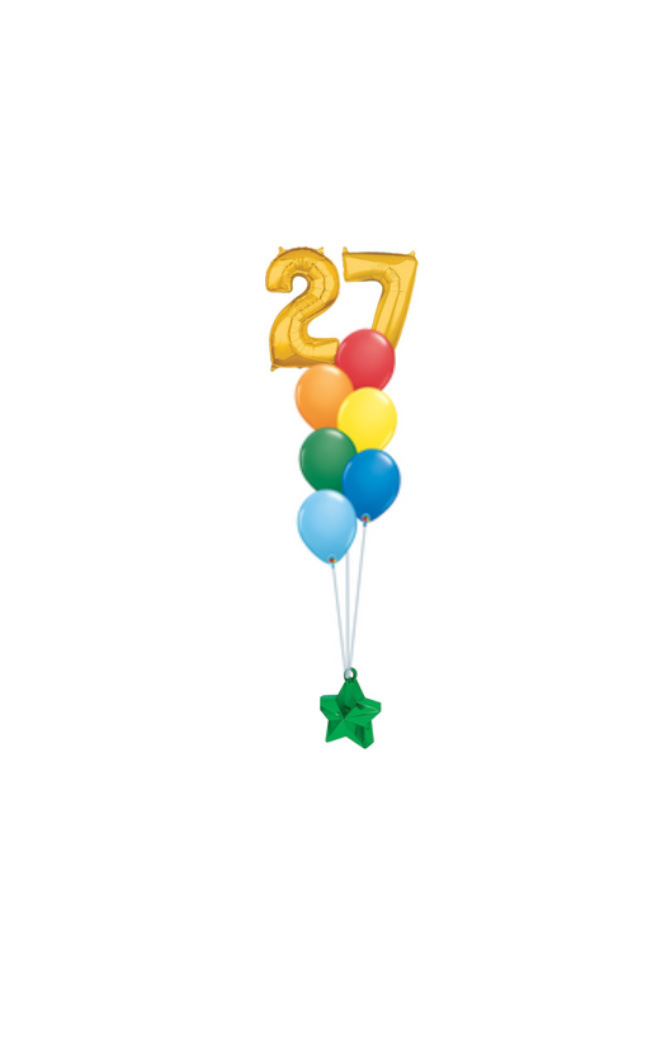 26" Double Number Balloon Bouquet