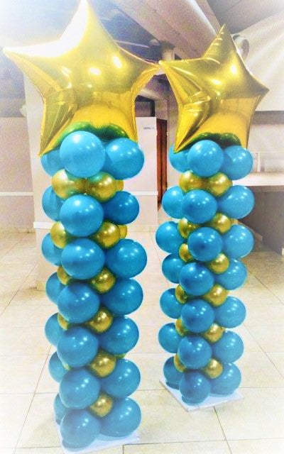 Two - Star Top Balloons Columns