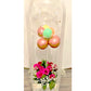 Personalize balloon-flower arrangement