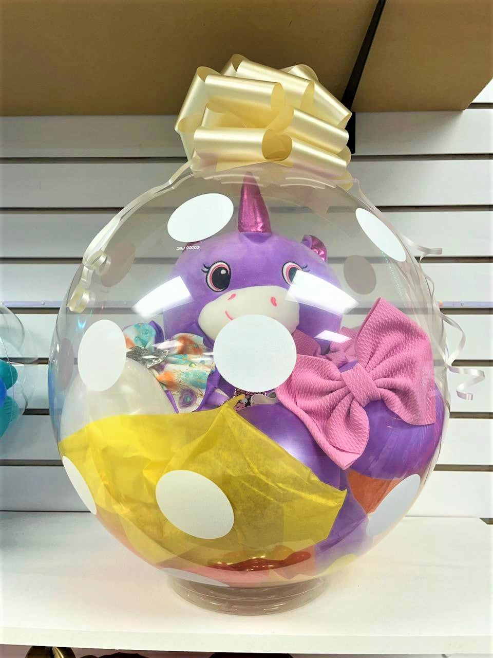 Unicorn Stuffed Bubble Balloon
