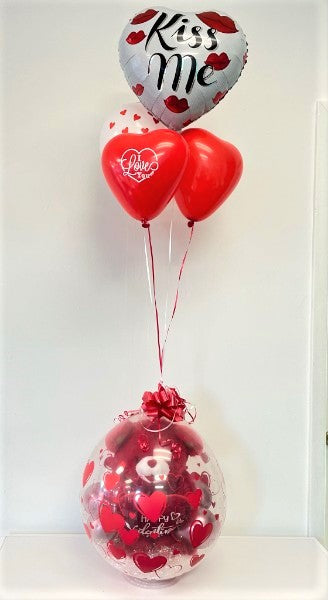 Teddy Bear Stuffed Bubble Balloon